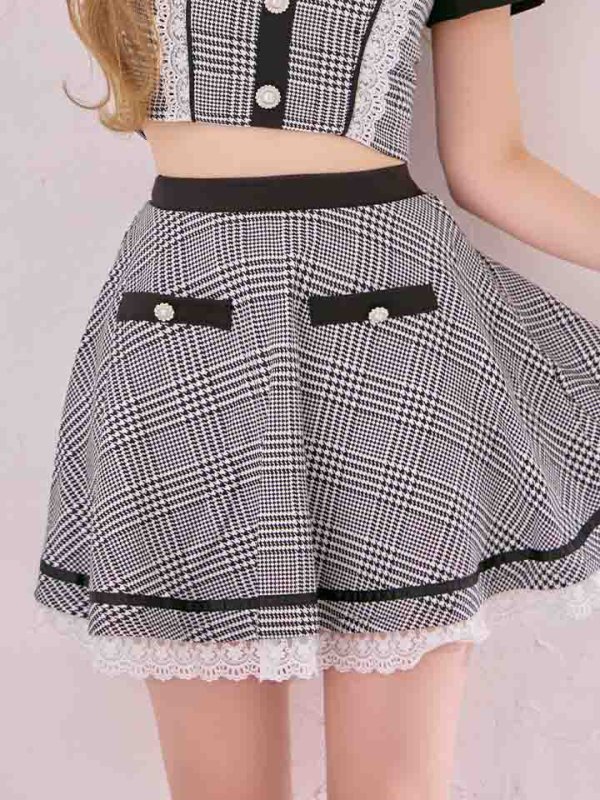 画像14: 【SALE!!】【即日発送】【ハロウィン】 グレンチェックセットアップバニー 【コスプレ6点セット】【XS-Mサイズ/1カラー】[HC03]