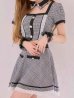 画像15: 【即日発送】【ハロウィン】 グレンチェックセットアップバニー 【コスプレ6点セット】【XS-Mサイズ/1カラー】[OF01]