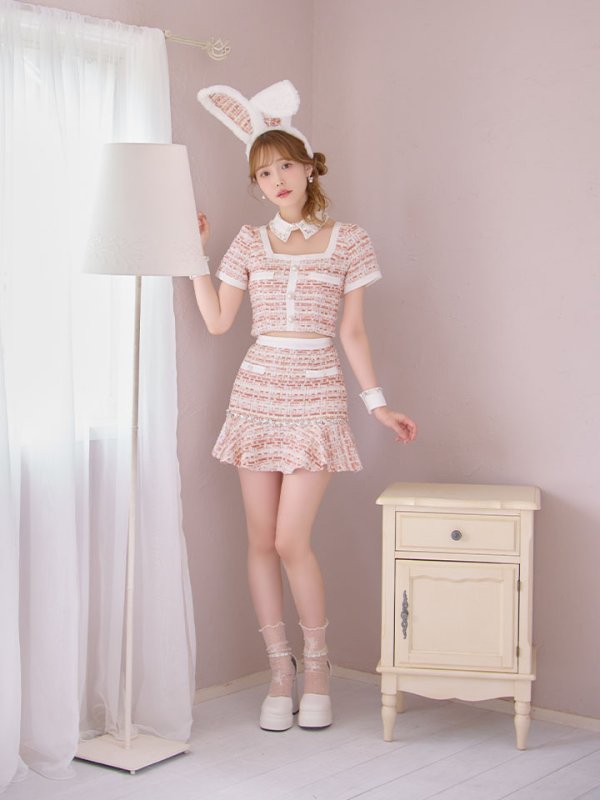 画像18: 【SALE!!】【即日発送】【ハロウィン】 ツイードセットアップバニー【コスプレ6点セット】【XS-Mサイズ/1カラー】[HC03]