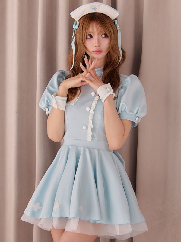 画像3: 【即日発送】【ハロウィン】ラブティントスカルナース【コスプレ5点セット】【Malymoon/マリームーン】【フリーサイズ/1カラー】[HC03]