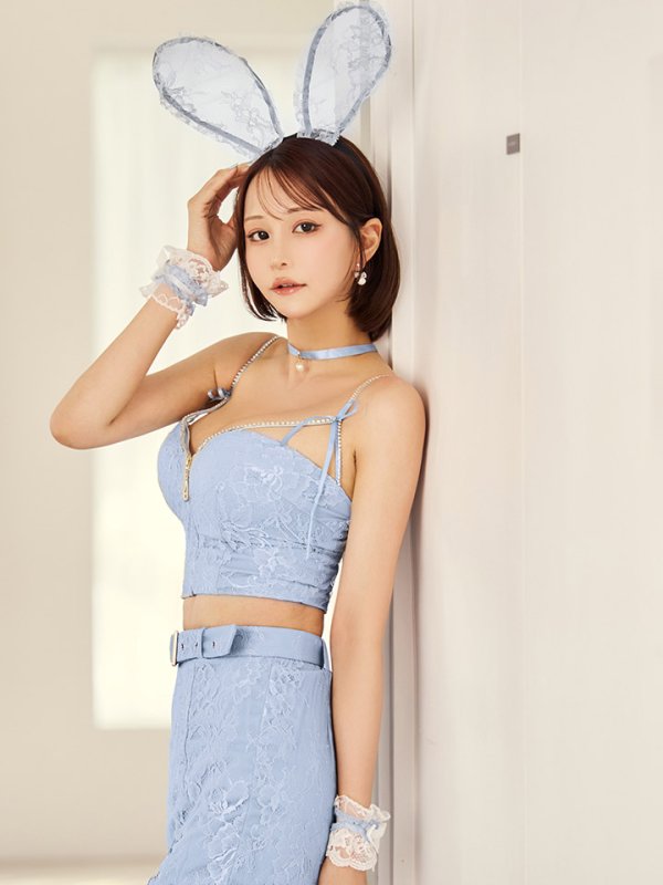 画像13: 【SALE!!】【即日発送！】【ハロウィン】レースリボンバニータイトミニセットアップ 【コスプレ8点セット】 【XS-Lサイズ/3カラー】[HC03]