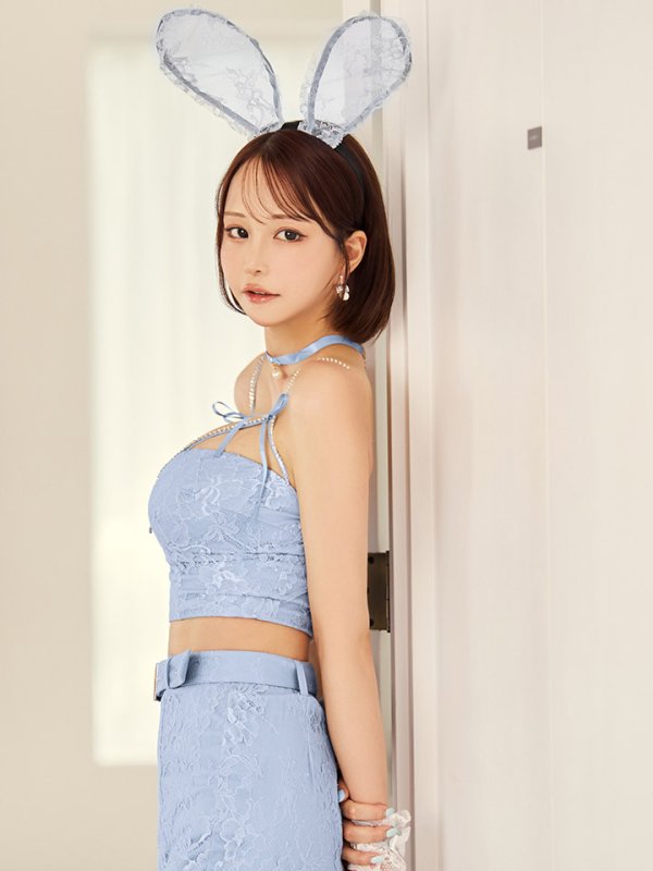 画像15: 【SALE!!】【即日発送！】【ハロウィン】レースリボンバニータイトミニセットアップ 【コスプレ8点セット】 【XS-Lサイズ/3カラー】[HC03]