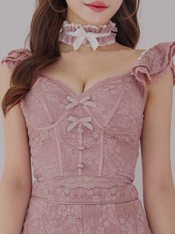 画像19: 【SALE!!】【即日発送！】【ハロウィン】 総レースバニー編み上げセットアップ【コスプレ7点セット】【XS-Mサイズ/2カラー】[HC03]