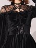 画像13: 【即日発送！】【ハロウィン】ブラックキャットベロアワンピース 【コスプレ3点セット】[OF01]
