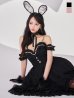 画像1: 【即日発送！】【ハロウィン】 バニーショートインロングワンピース 【コスプレ5点セット】【XS-XLサイズ/2カラー】[OF01] (1)