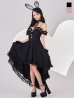 画像3: 【即日発送！】【ハロウィン】 バニーショートインロングワンピース 【コスプレ5点セット】【XS-XLサイズ/2カラー】[OF01]