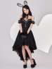 画像4: 【即日発送！】【ハロウィン】 バニーショートインロングワンピース 【コスプレ5点セット】【XS-XLサイズ/2カラー】[OF01]