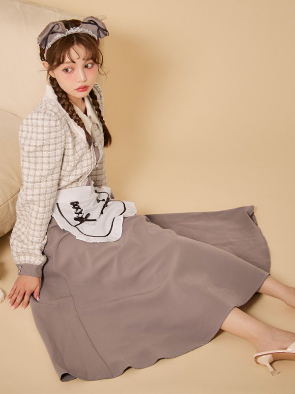 画像1: 【ノベルティ対象】【即日発送！】【ハロウィン】ベアメイドワンピース 【コスプレ4点セット】 【S-XLサイズ/1カラー】[OF01]