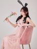 画像1: 【即日発送！】【ハロウィン】バニーリボンチュールワンピース 【コスプレ4点セット】 【S-Lサイズ/1カラー】[OF01] (1)