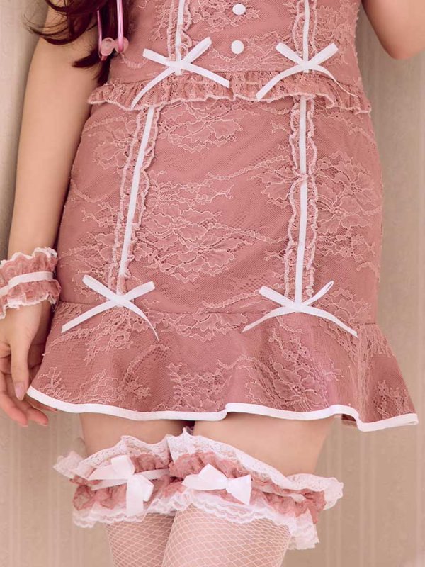 画像16: 【即日発送！】【ハロウィン】 ナースレースセットアップ【コスプレ6点セット】【XS-Mサイズ/2カラー】（CH02）[HC03-3]