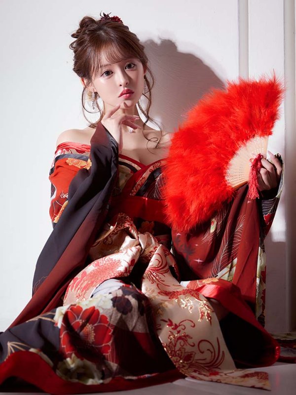 画像8: 【一部予約商品/2月上旬発送予定】【ハロウィン】花魁ショートインロングワンピース 【コスプレ】【S-XLサイズ/2カラー】[HC03]