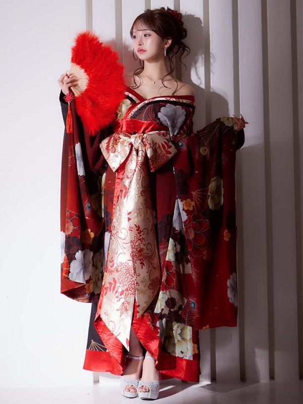 画像9: 【一部予約商品/2月上旬発送予定】【ハロウィン】花魁ショートインロングワンピース 【コスプレ】【S-XLサイズ/2カラー】[HC03]