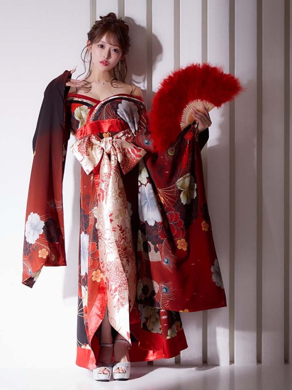 画像22: 【一部予約商品/2月上旬発送予定】【ハロウィン】花魁ショートインロングワンピース 【コスプレ】【S-XLサイズ/2カラー】[HC03]