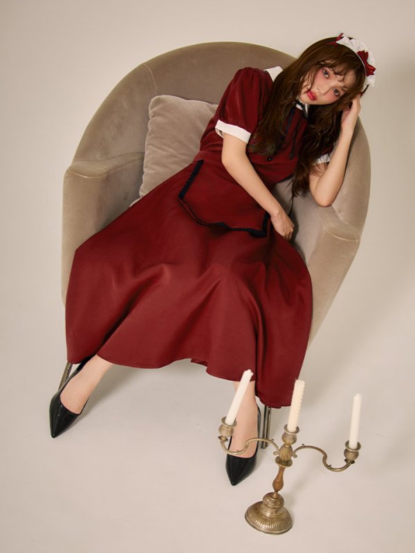 画像34: 【SALE!!】【ハロウィン】クラシカル洋館メイド 【コスプレ3点セット】 【S-XLサイズ/1カラー】[OF01]