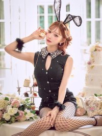 【即日発送】【ハロウィン】タキシードバニーセットアップ【コスプレ6点セット】【XS-Lサイズ/1カラー】[HC03]明日花キララ着用