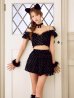 画像7: 【即日発送】【ハロウィン】キャットオフショルビジューセットアップ【コスプレ6点セット】【XS-Lサイズ/3カラー】[OF04/OF03]
