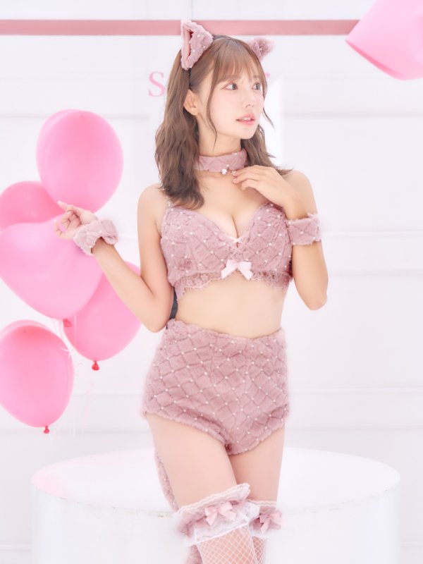 画像4: 【即日発送】【ハロウィン】ビジューファーキャットパンツセットアップ【コスプレ6点セット】【XS-Lサイズ/3カラー】[HC03]