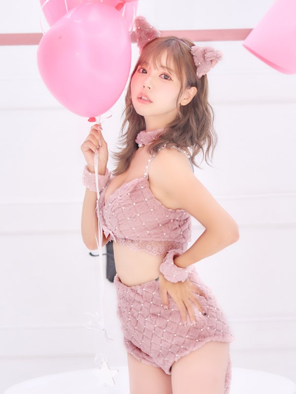 画像5: 【即日発送】【ハロウィン】ビジューファーキャットパンツセットアップ【コスプレ6点セット】【XS-Lサイズ/3カラー】[HC03]