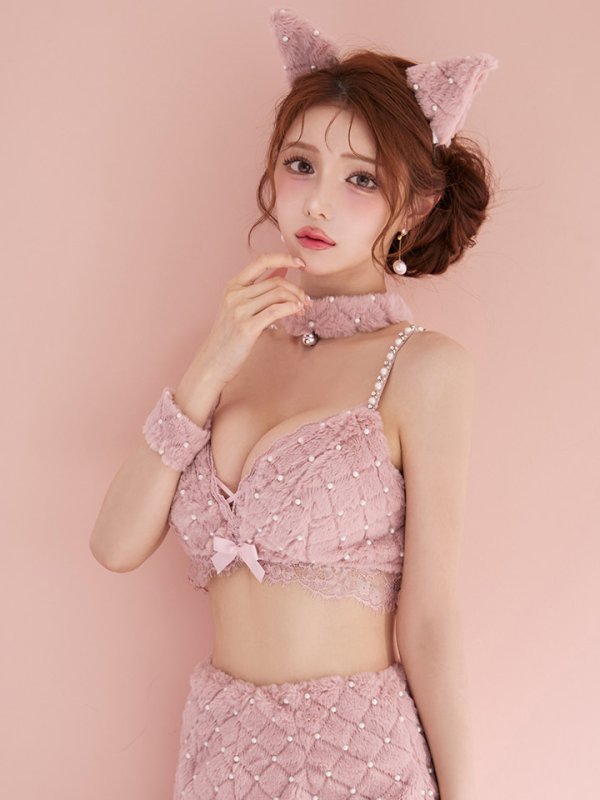 画像21: 【即日発送】【ハロウィン】ビジューファーキャットパンツセットアップ【コスプレ6点セット】【XS-Lサイズ/3カラー】[HC03]