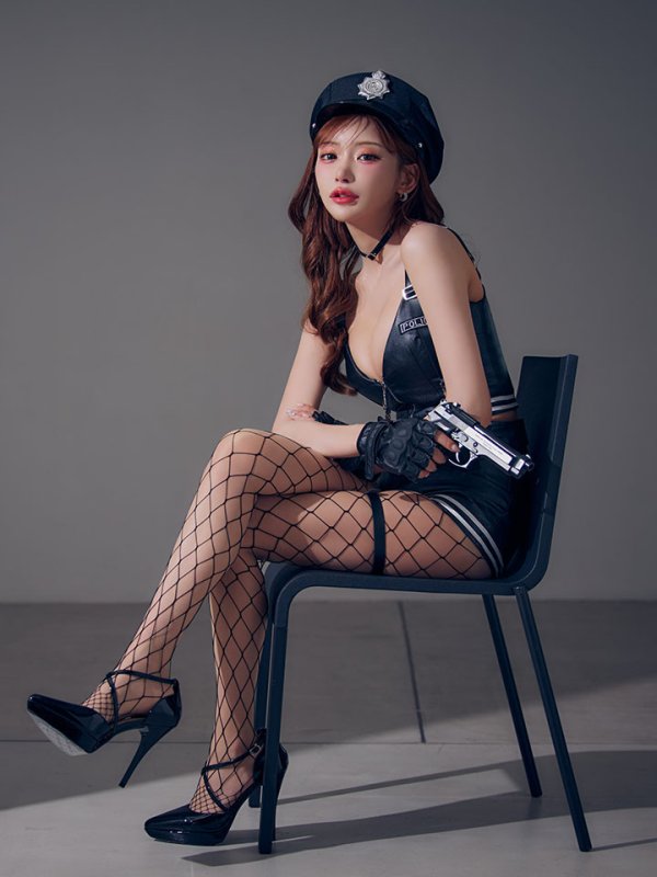 画像13: 【即日発送】【送料無料！】【ハロウィン】レザーポリスセットアップコスプレ【コスプレ8点セット】【XS-Mサイズ/1カラー】[HC03]