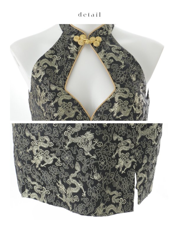 画像41: 【即日発送】【ハロウィン】 アメスリコルセットチャイナ 【コスプレ3点セット】【XS-XLサイズ/1カラー】/ シャーリングドラゴン刺繍タイトチャイナ 【コスプレ4点セット】 【XS-Lサイズ/1カラー】 (SE01YN)[HC03]