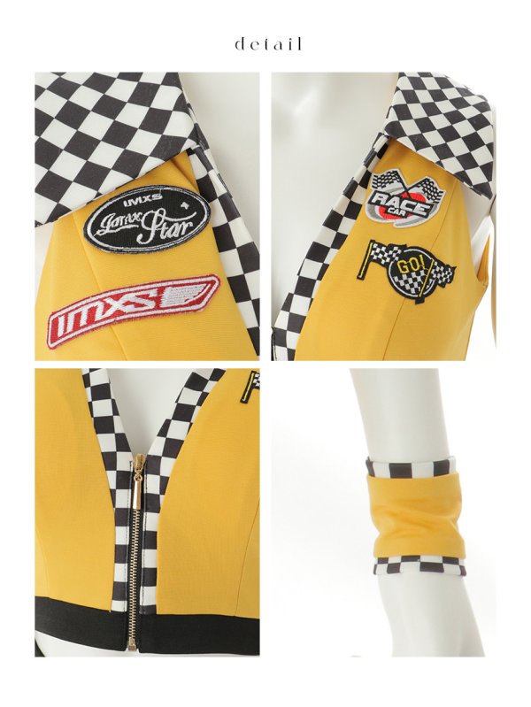 画像42: 【即日発送】【ハロウィン】レースクイーンセットアップ【コスプレ3点セット】【XS-Lサイズ/2カラー】[HC03]