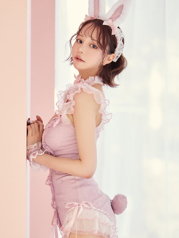 画像21: 【即日発送】【送料無料！】【ハロウィン】ビジューシアーバニーガール【コスプレ6点セット】【XS-Mサイズ/3カラー】[HC03]