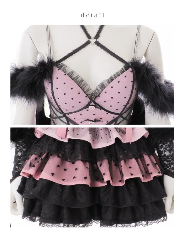 画像20: 【即日発送】【桜咲乃愛コラボ】【ハロウィン】ゴシックデビルワンピース 【コスプレ6点セット】【XS-Mサイズ/1カラー】[OF01]