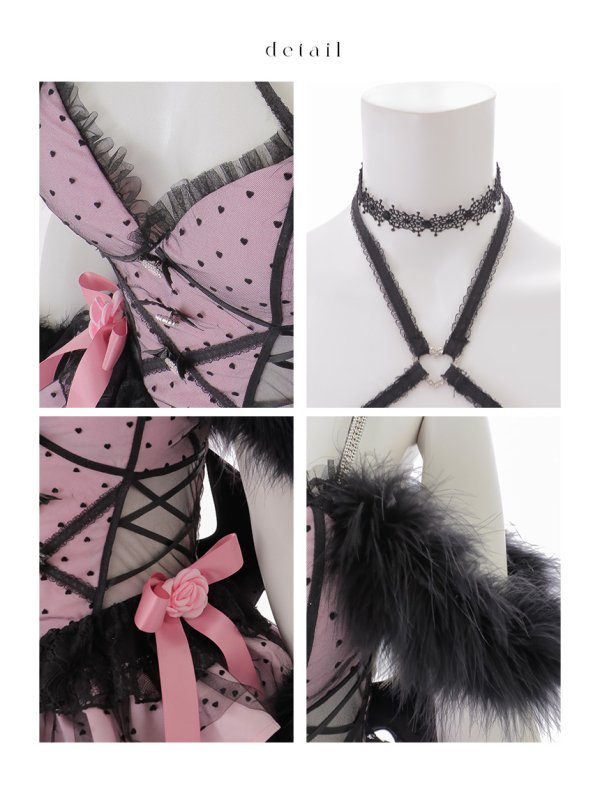 画像21: 【即日発送】【桜咲乃愛コラボ】【ハロウィン】ゴシックデビルワンピース 【コスプレ6点セット】【XS-Mサイズ/1カラー】[OF01]