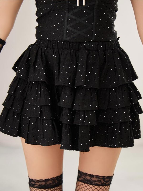 画像39: 【即日発送】【ハロウィン】バニーレースビスチェセットアップ【コスプレ6点セット】【XS-Mサイズ/2カラー】[HC03]