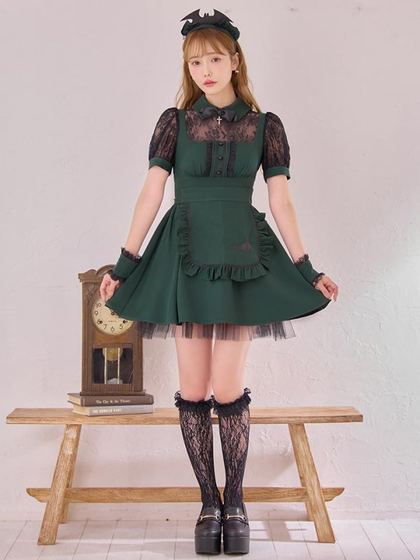 画像5: 【即日発送】【ハロウィン】コウモリクラシカルメイド【コスプレ6点セット】【S-XLサイズ/2カラー】[HC03]