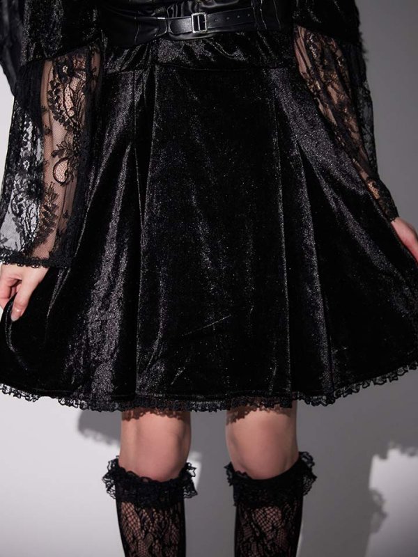 画像11: 【即日発送】【ハロウィン】ハーネスデビルベロアワンピース【コスプレ5点セット】【XS-XLサイズ/1カラー】[HC03]