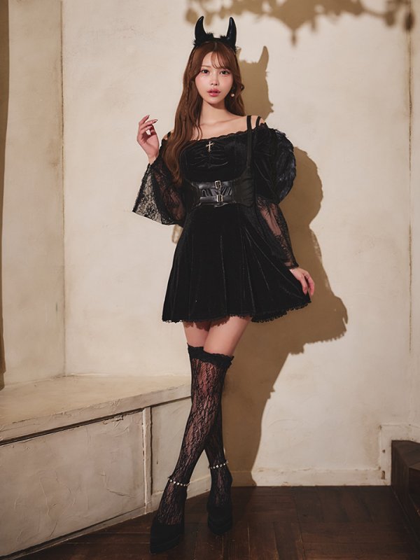 モデル：るりぴ 身長：165cm　着用サイズ：Sサイズ