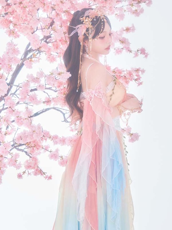 画像1: 【一部予約商品/8月下旬発送予定】【送料無料！】【ハロウィン】エキゾチックエルフ【コスプレ3点セット】【フリーサイズサイズ/4カラー】[HC03]吉木千沙都（ちぃぽぽ）着用