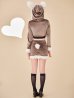 画像12: 【即日発送】【ハロウィン】キルティングビジューうさぎ【コスプレ4点セット】【XS-XLサイズ/1カラー】[OF03]