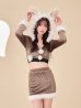 画像8: 【即日発送】【ハロウィン】キルティングビジューうさぎ【コスプレ4点セット】【XS-XLサイズ/1カラー】[OF03]