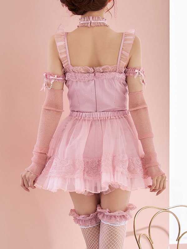 画像10: 【即日発送】【マリームーンコラボ】【ハロウィン】ラメパールシアーチュールスカート / スカート単品【Fサイズ/3カラー】[HC03]