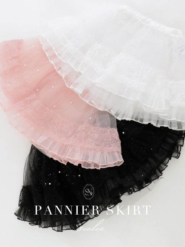 画像3: 【即日発送】【マリームーンコラボ】【ハロウィン】ラメパールシアーチュールスカート / スカート単品【Fサイズ/3カラー】[HC03]
