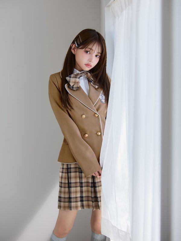 画像8: 【即日発送】【送料無料！】【ハロウィン】韓国JK制服ガール【コスプレ5点セット】【XS-XLサイズ/1カラー】[HC03]