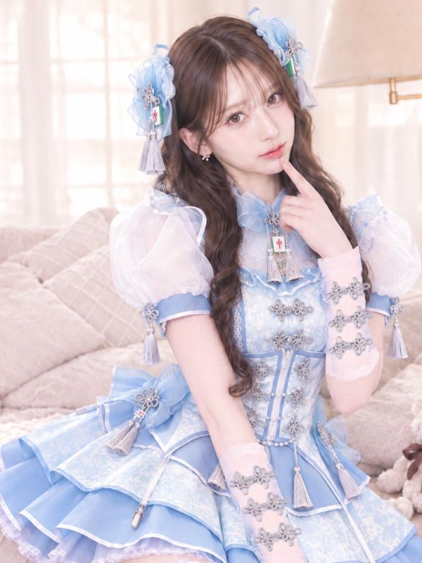 画像6: 【即日発送】【送料無料！】キャンディシェル麻雀チャイナ【マリームーン】【ハロウィンコスプレ10点セット】【SM-MLサイズ/4カラー】[HC03]