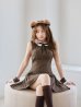 画像10: 【予約 / 8月下旬発送予定】【送料無料！】【ハロウィン】襟付きノースリーブワンピクマコスプレ【コスプレ4点セット】【XS-Mサイズ/1カラー】[OF03]