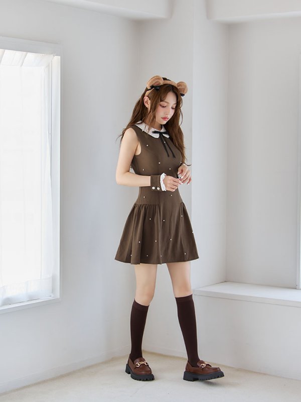 画像13: 【即日発送】【ハロウィン】襟付きノースリーブワンピクマコスプレ【コスプレ4点セット】【XS-Mサイズ/1カラー】[HC03]