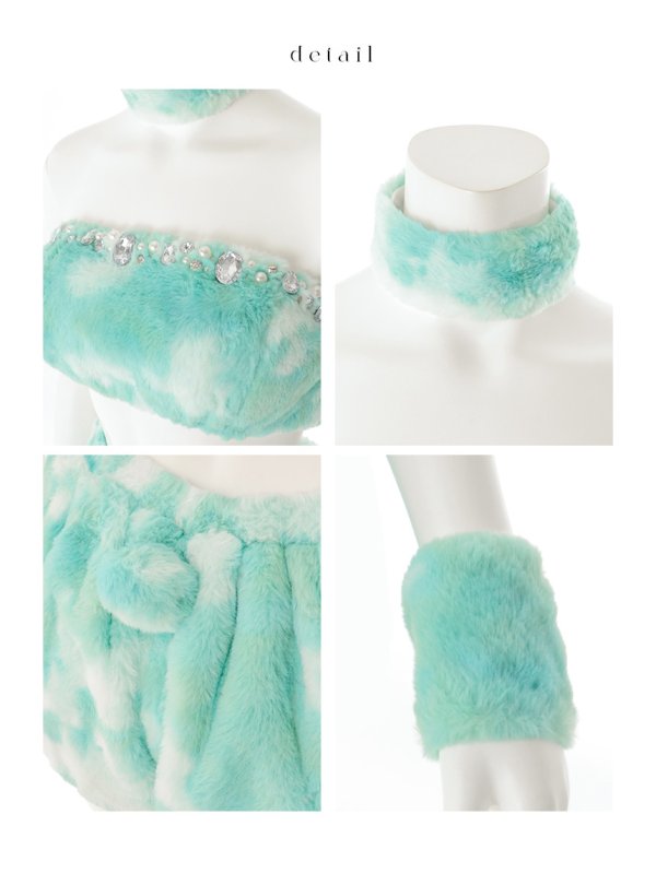 画像38: 【即日発送】【ハロウィン】パステルもこもこバニー【コスプレ7点セット】【フリーサイズ/6カラー】[OF03]