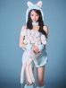 画像7: 【即日発送】【ハロウィン】パステルもこもこバニー【コスプレ7点セット】【フリーサイズ/6カラー】[OF03/OF04]