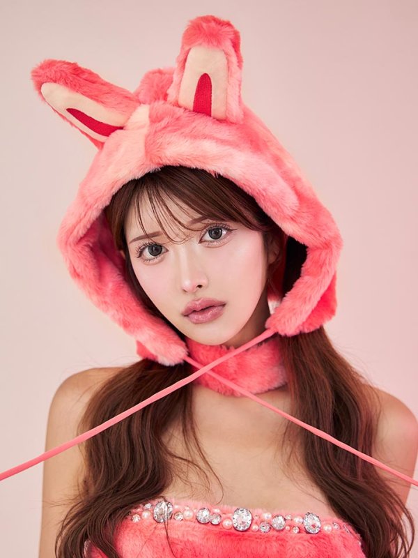 画像31: 【即日発送】【ハロウィン】パステルもこもこバニー【コスプレ7点セット】【フリーサイズ/6カラー】[OF03]