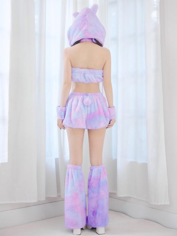 画像28: 【即日発送】【ハロウィン】パステルもこもこバニー【コスプレ7点セット】【フリーサイズ/6カラー】[OF03]