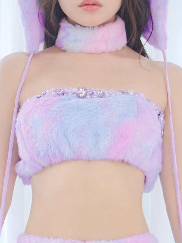 画像29: 【即日発送】【ハロウィン】パステルもこもこバニー【コスプレ7点セット】【フリーサイズ/6カラー】[OF03]