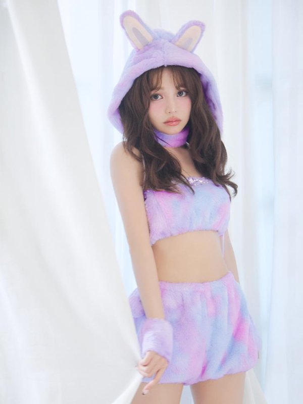 画像23: 【即日発送】【ハロウィン】パステルもこもこバニー【コスプレ7点セット】【フリーサイズ/6カラー】[OF03]