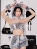 画像1: 【即日発送】【ハロウィン】パステルもこもこバニー【コスプレ7点セット】【フリーサイズ/6カラー】[OF03/OF04] (1)