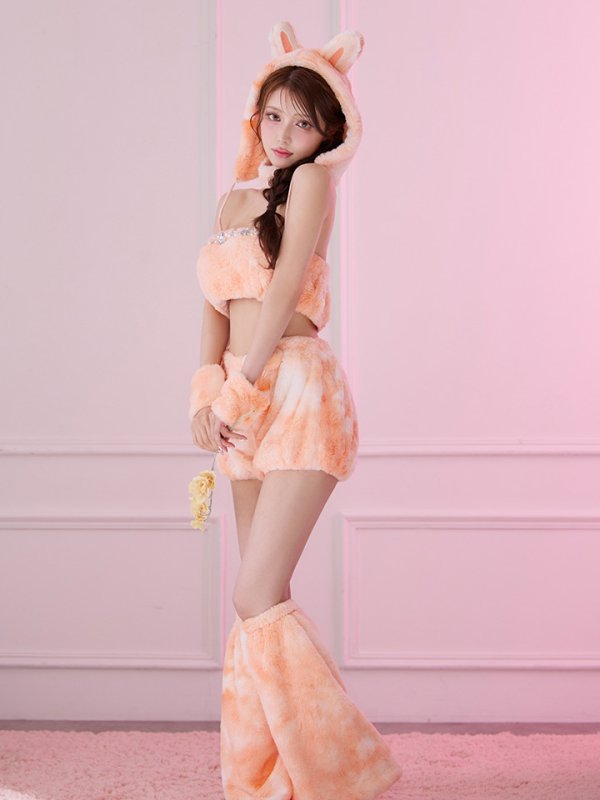 画像19: 【即日発送】【ハロウィン】パステルもこもこバニー【コスプレ7点セット】【フリーサイズ/6カラー】[OF03]